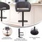 Flash Furniture Gray Vinyl Adjustable Height Barstool CH-122070-GYBK-GG - alternate 9